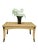 1990s Vintage Coastal Regency Double Palm Tree Carved Wicker Bamboo Desk Dining Table For Sale - Image 5 of 12