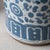 Ceramic Pair of Chinese Blue and White Glazed Jars With Foo Dog Finials For Sale - Image 7 of 10