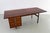 Mid-century rosewood executive desk with y pulls by jens risom, 1960s. rare large freestanding executive rosewood desk...