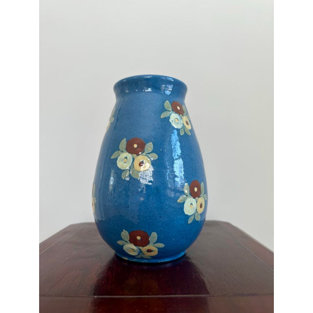 This is a somewhat rare piece of French art pottery made in a similar style to the arts and crafts pottery, made in the US...