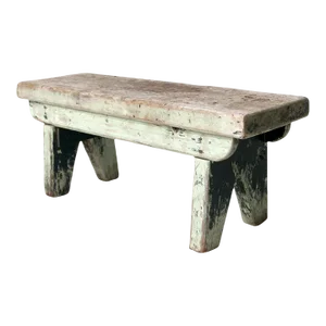Antique Primitive Wooden Footstool