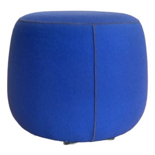 Bernhardt Designs Upholstered Pouf Stool For Sale