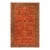 1890s Antique Warm Red Ground Floral Knotted Wool Persian Sultanabad Carpet Rug For Sale
