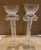 Pair of 1980s Hand Blown Glass Candlesticks, Corinthian Column Style Fluted Glass With Candle Cup Holder on Top For Sale - Image 9 of 9