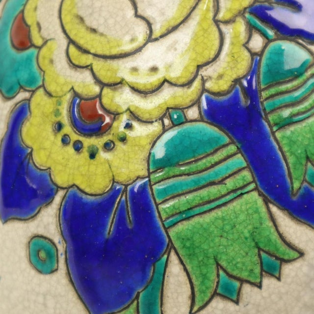 Art Deco Vase by Charles Catteau Boch from Boch Frères, 1920s For Sale - Image 16 of 17