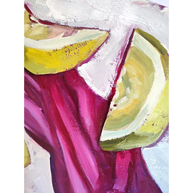 Art Deco Irina Dobrovinska Fruit Symphony — Original Oil Painting on Canvas Contemporary Citrus Still Life For Sale - Image 3 of 9