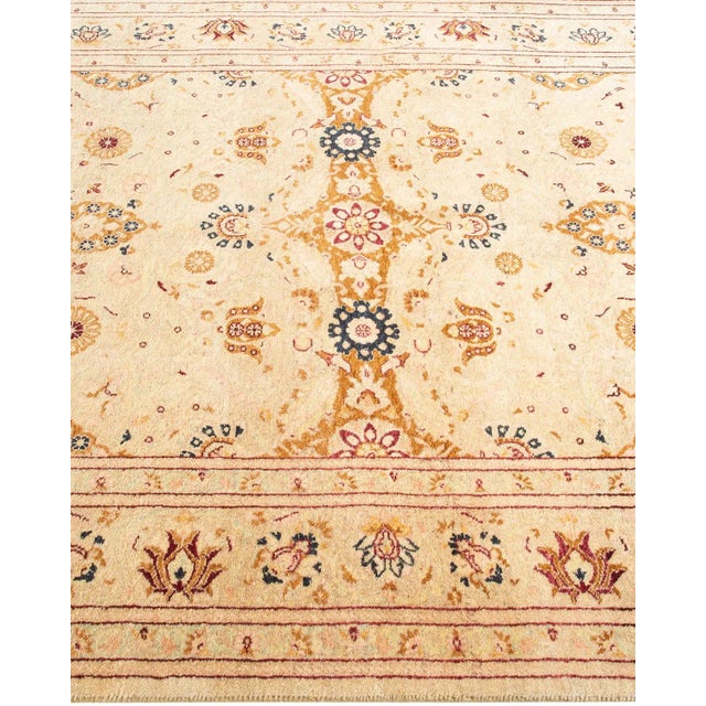 Solo Rugs Mogul, One-of-a-Kind Hand-Knotted Area Rug in Yellow, 4' 2" x 6' 4" For Sale - Image 4 of 8