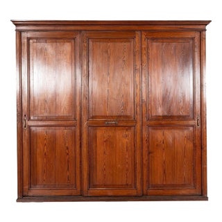 19th Century English Pine Housekeepers Cupboard, 1890 For Sale