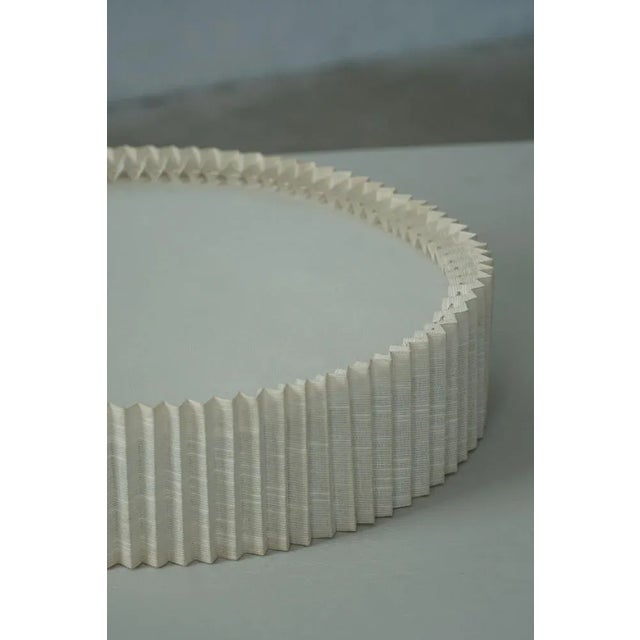 Textile Mid-Century Modern Wall Sconce in Linen, 1950s For Sale - Image 7 of 13