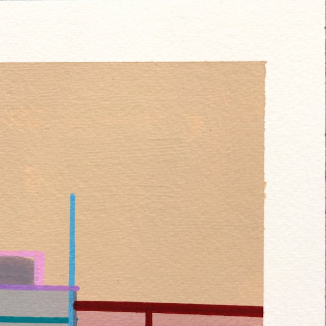 Abstract On Rock N' Roll - Abstract Colorful Geometric Mixed Media Original Artwork by Shiri Phillips For Sale - Image 3 of 7