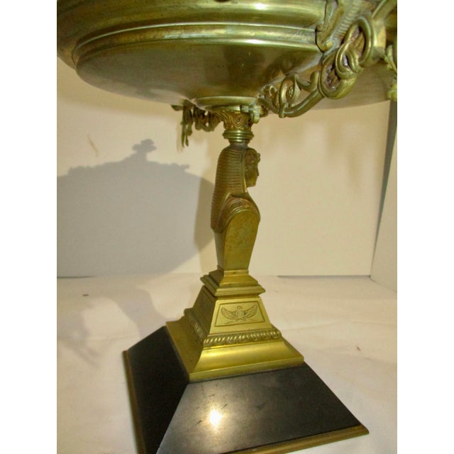 Bronze Egyptian Revival Bronze Tazza Circa 1920s For Sale - Image 8 of 12