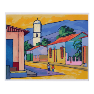 Calle De La Ermita, Valencia Spain, Limited Edition Screen Print by Guido Lopez