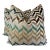 Chevron Stripe Cut Velvet 22" Pillows-A Pair For Sale