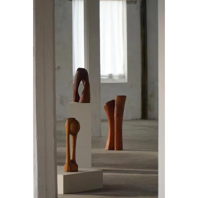 Wooden Sculpture by Ole Wettergren, Denmark, 1980s For Sale - Image 13 of 17