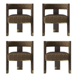 Brooklyn Dining Chairs by Porus Studio, Set of 4 For Sale