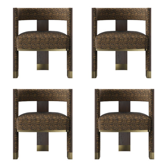 Brooklyn Dining Chairs by Porus Studio, Set of 4 For Sale