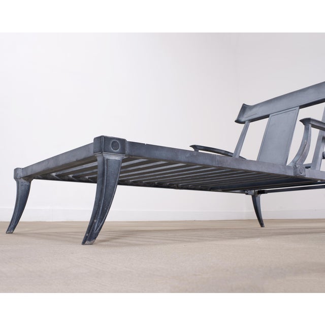 Pair of Neoclassical Greco-Roman Klismos Chaise Lounges For Sale - Image 10 of 18