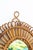 Oval Wicker and Bamboo Mirror, 1960s For Sale - Image 3 of 6