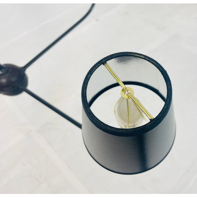 Black Visual Comfort Thomas O’Brien “Piaf” 5-Light Chandelier Height Adjustable For Sale - Image 8 of 14