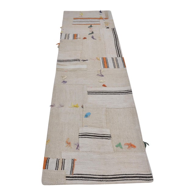 Vintage Hemp Hallway Runner Rug For Sale