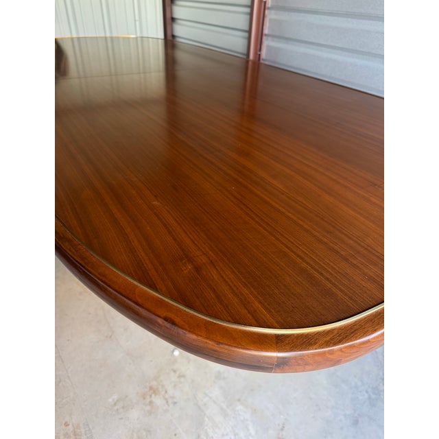 Brass Barbara Barry for Baker Furniture Peplum Dining Table For Sale - Image 8 of 12