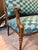 Late 19th Century Late 19th Century Carved Antique French Settee in Modern Clarence House Linen For Sale - Image 5 of 14