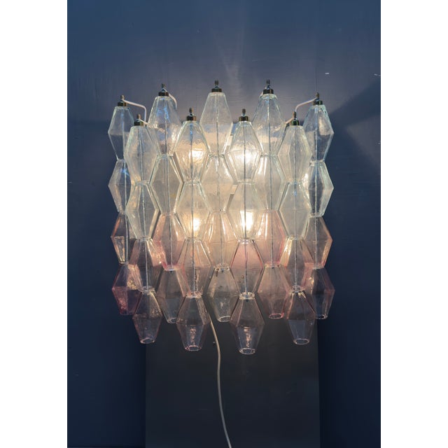 Large Polygon Wall Lights, 1980s, Set of 2 For Sale - Image 3 of 9