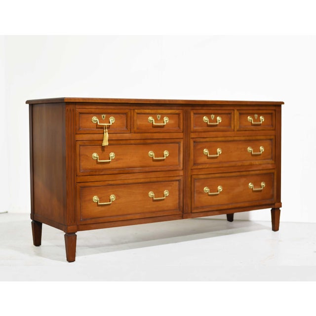 Henredon Mid Century 8 Drawer Chest by Henredon Heritage For Sale - Image 4 of 12