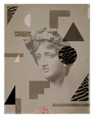 Geometric Art Deco Limited Edition Art Print - Warm Neutral Colors