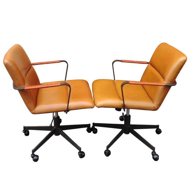 Upgrade Your Conference Room or Collaborative Workspace With a Set of 6 West Elm Cooper MCM Office Chairs. For Sale - Image 12 of 12