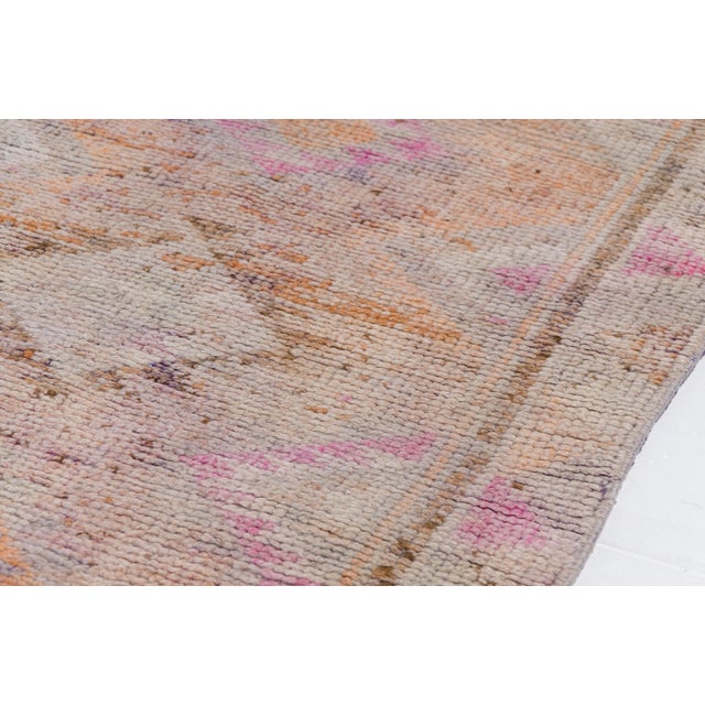 Turkish Handmade Oushak Vintage Runner For Sale - Image 3 of 10