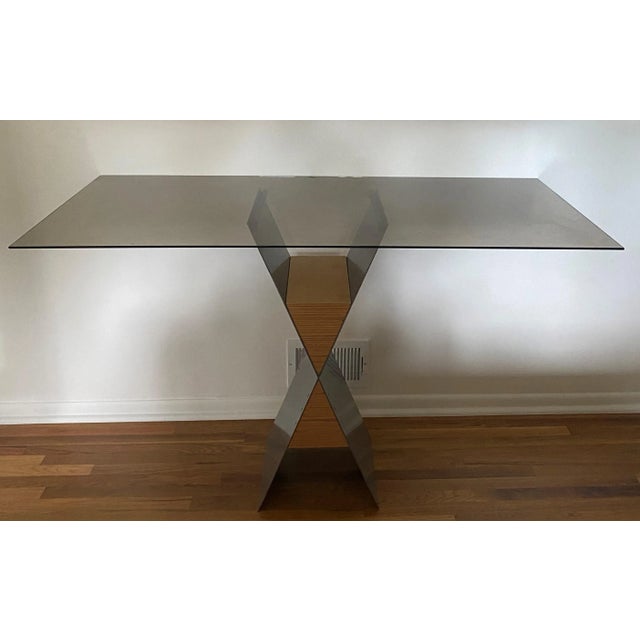 Wood Late 20th Century Vintage Ivar Zeile Custom Hour Glass Console Table For Sale - Image 7 of 8