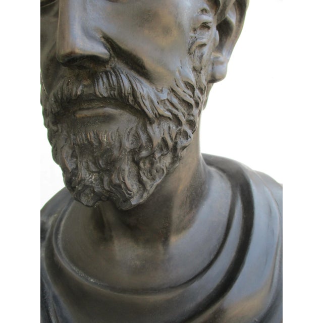Mid-Century Roman Emperor Marcus Aurelius Bronze For Sale - Image 9 of 13