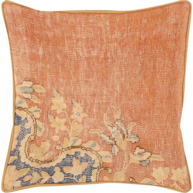 1960s Persian Kerman Pillow. Hand woven in the Kerman region of Iran. Fiber fill. 523208