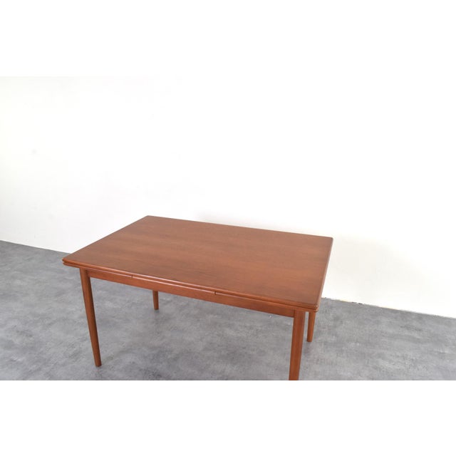 Mid-Century Modern Danish Extendable Dining Table in Teak, 1960s For Sale - Image 12 of 16