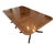 Vintage Kittinger Pedestal Dining Table With Brass Casters For Sale