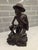 An extraordinary, gallery-tier mid-century Balinese expressionist realism carving depicting an old fisherman. Hand-carved...