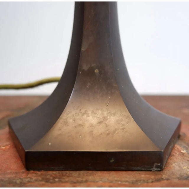 Metal Art Deco Table Lamp in the Spirit of Hoffmann by Josef Hoffmann, 1959 For Sale - Image 7 of 11