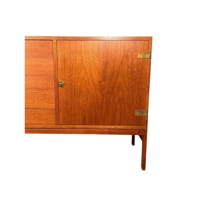 Late 20th Century Ole Gjerlov Knudsen & Torben Lind Teak Sideboard for France & Sons For Sale - Image 5 of 15
