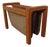Teak and Leather Magazine Rack from Salling Stolfabrik, Denmark, 1960s For Sale