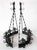 Mid-Century Modern Mid Century Gothic Style Wall Mounting Wrought Iron Candelabras - A Pair For Sale - Image 3 of 9