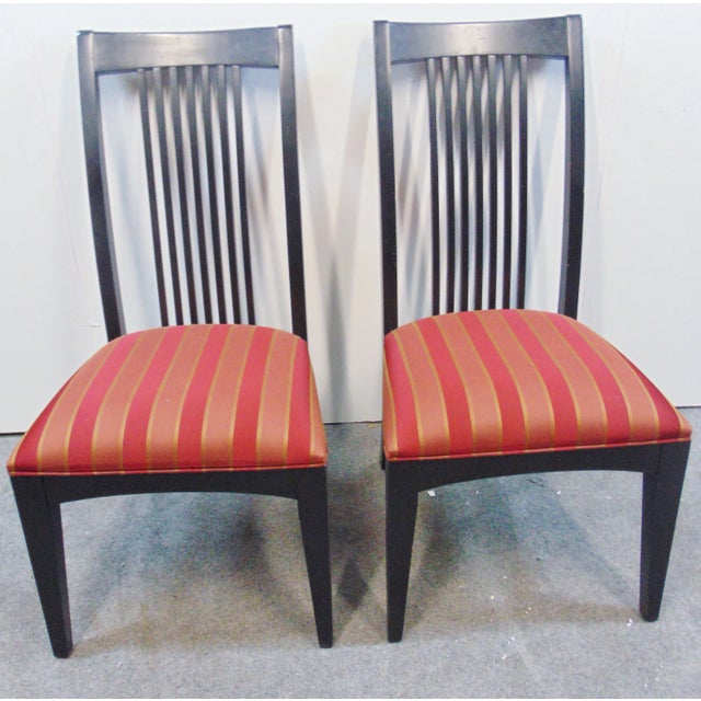 Ethan Allen New Impressions Misson Ebonized Side Chairs Set of 6