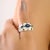 Metal Modernist Colorful Gemstone Chunky Dome Ring in 925 Sterling Silver Size 8 For Sale - Image 7 of 12