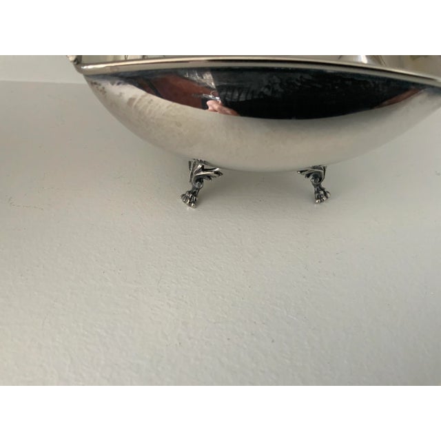 1940s 1940s Silverplate Miniature Baskets by Lambidis - a Pair For Sale - Image 5 of 7