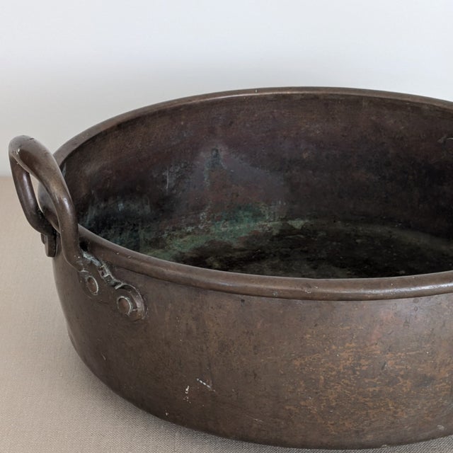 Large 19th C. English Copper Jam Pan For Sale - Image 4 of 7
