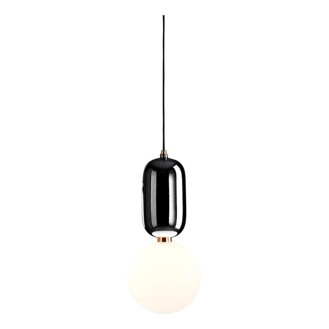 Aballs T Me Black Suspension Lamp by Jaime Hayon for Parachilna For Sale
