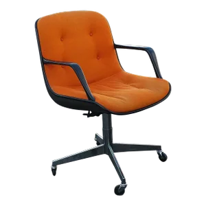 Mid Century Charles Pollock Style Steelcase Rolling Office Chair