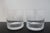 Tiffany and Co. Tiffany & Co Crystal Diamond Criss Cross Double Old Fashioned Low Ball Glass Set For Sale - Image 4 of 8