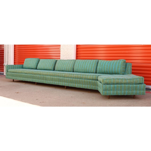 Harvey Probber Harvey Probber Green Angle Sofa For Sale - Image 4 of 8