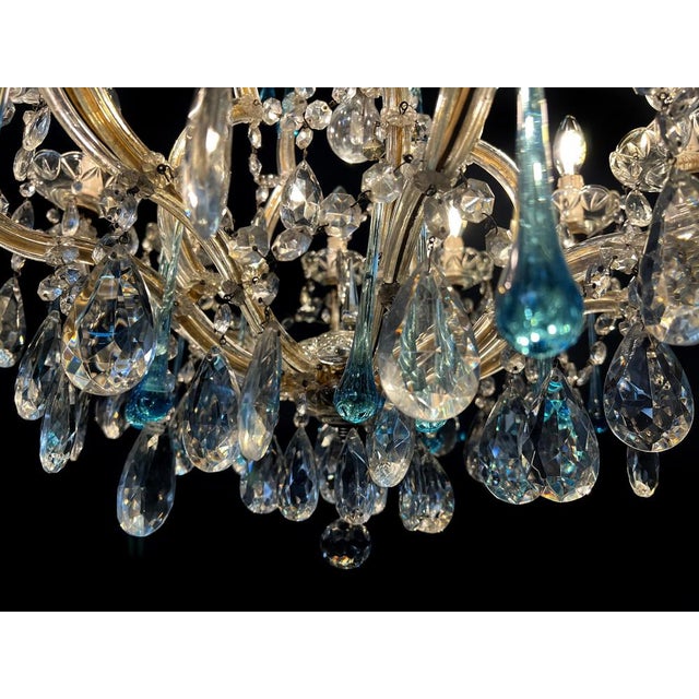 Greta Gargo Tears Murano Chandelier, 1950s For Sale - Image 3 of 17